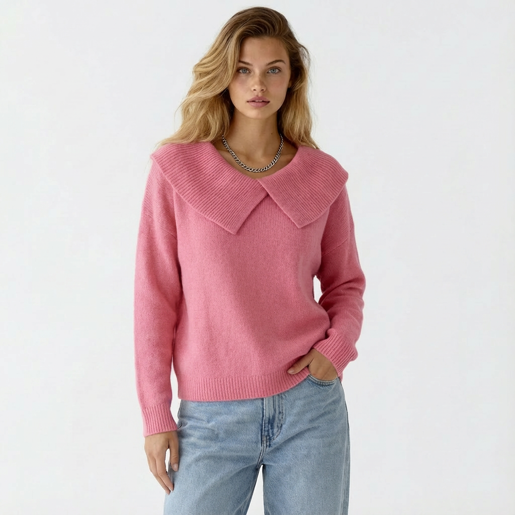 Nordwool Zachte Gebreide Trui met Kraag