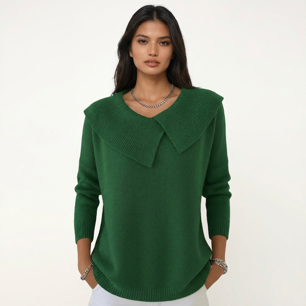 Nordwool Zachte Gebreide Trui met Kraag