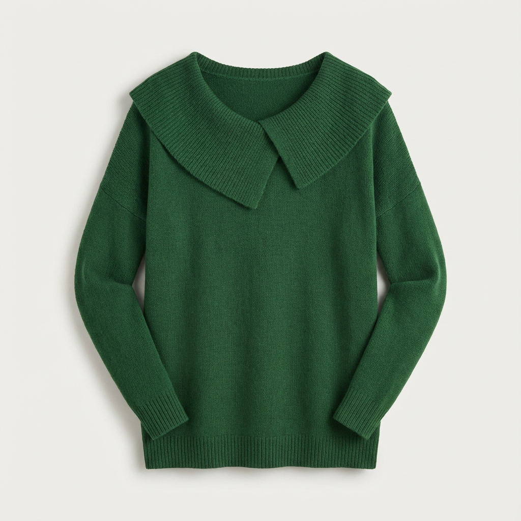 Nordwool Zachte Gebreide Trui met Kraag