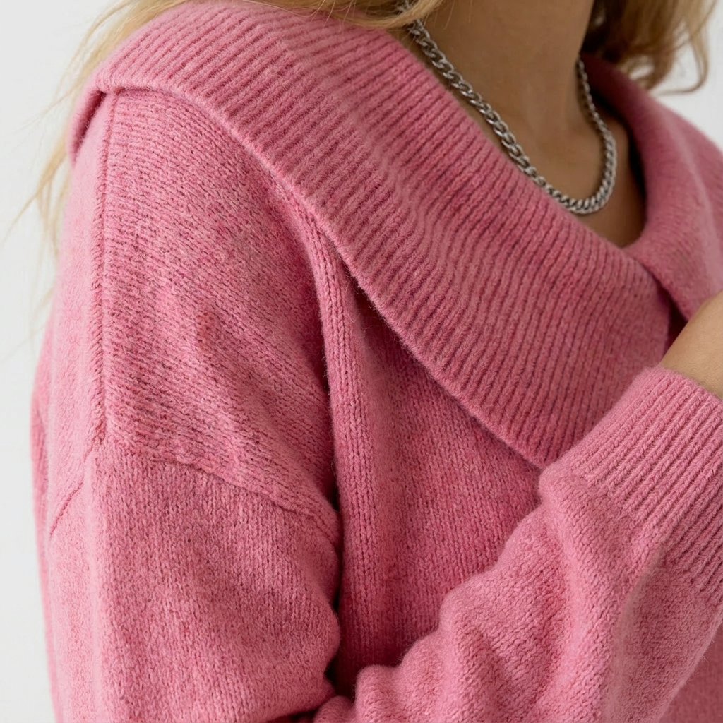 Nordwool Zachte Gebreide Trui met Kraag