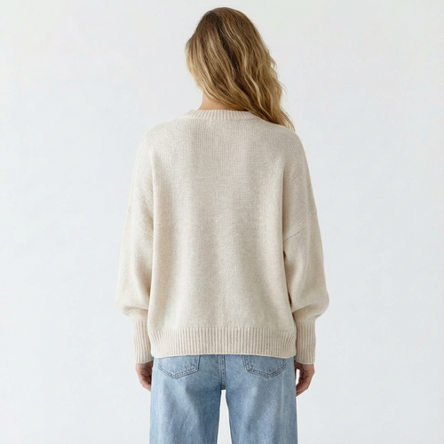 Asymmetric Batwing Knit Sweater
