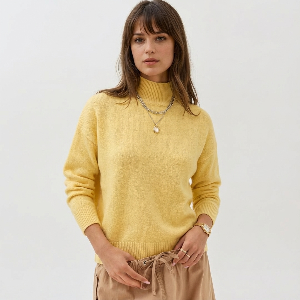 Loose Knitted Long Sleeve Pullover Sweater