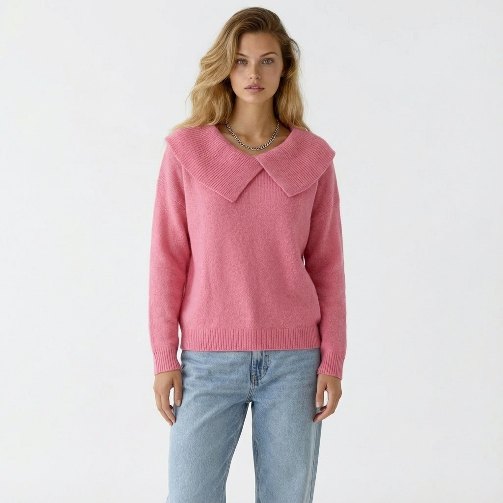 Nordwool Zachte Gebreide Trui met Kraag