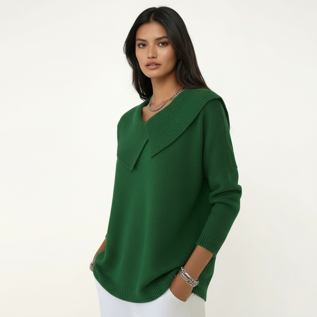 Nordwool Zachte Gebreide Trui met Kraag