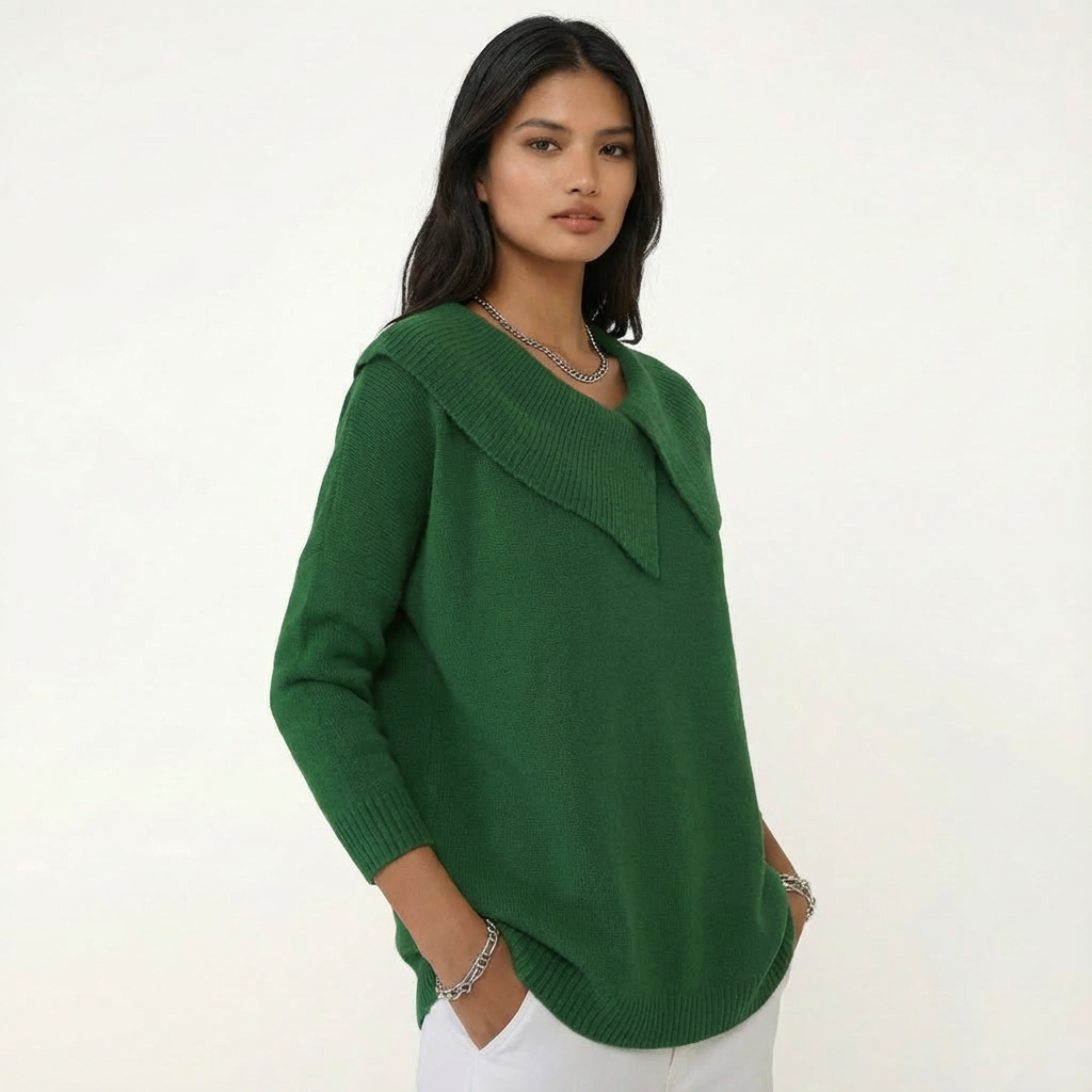 Nordwool Zachte Gebreide Trui met Kraag