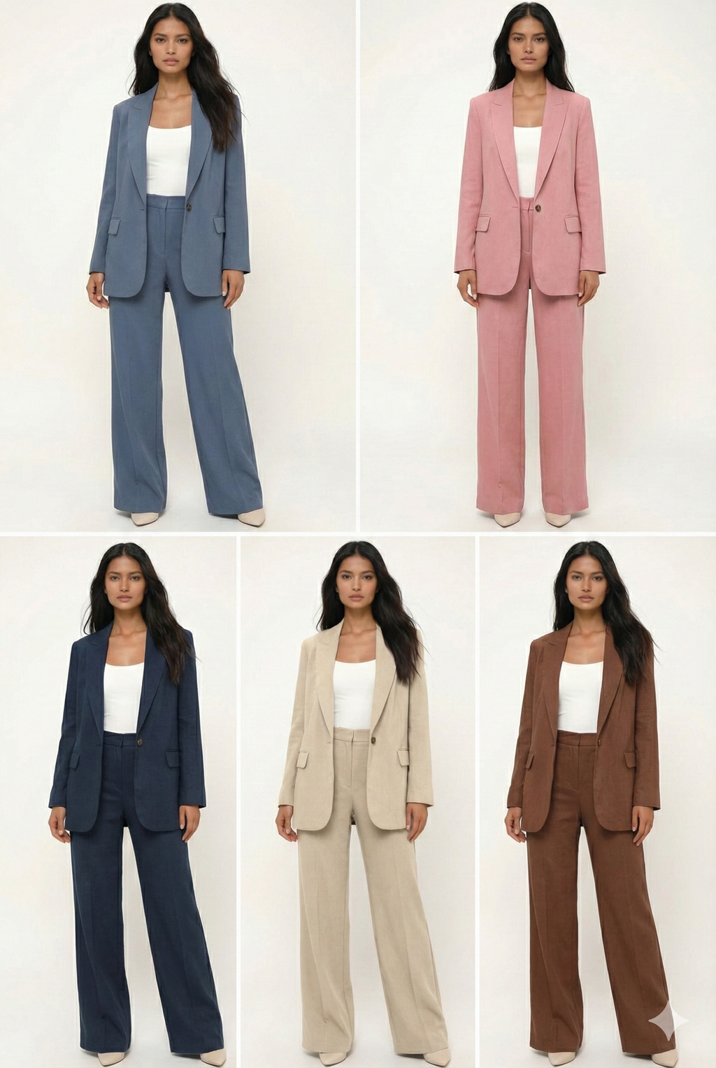 Suit Jacket Blazer Two Piece Set