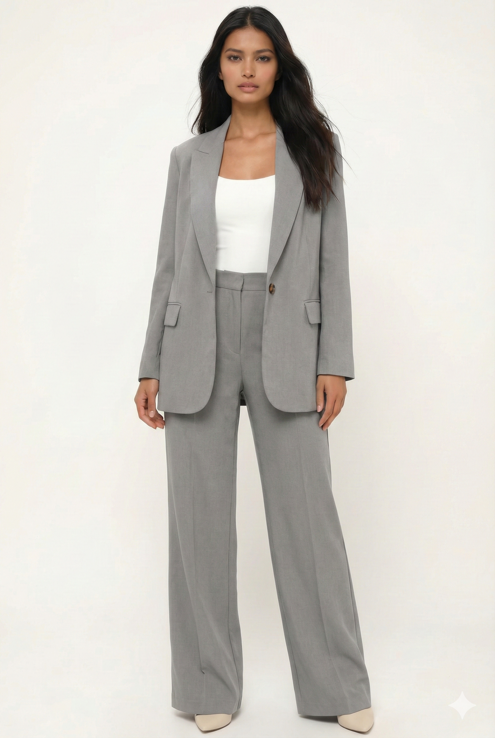 Suit Jacket Blazer Two Piece Set