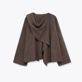 Asymmetric Knitted ort Coat