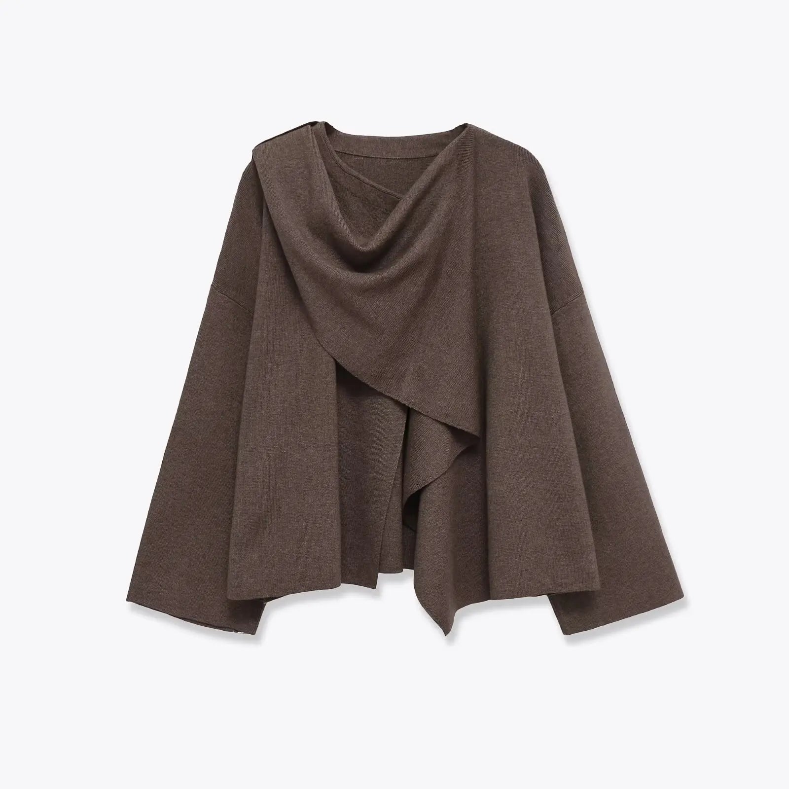 Asymmetric Knitted ort Coat