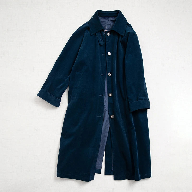 Casual Loose oversized Corduroy Trench Coats