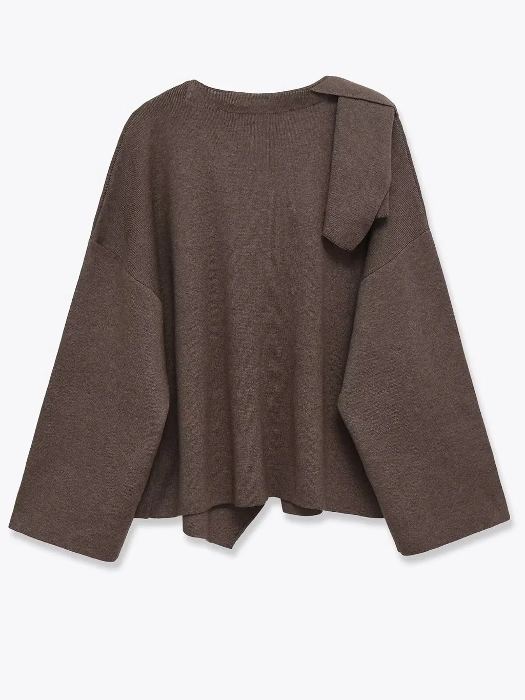 Asymmetric Knitted ort Coat