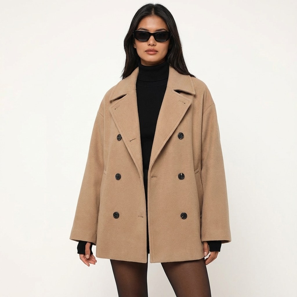 Oversize Long Trench Coat Autumn