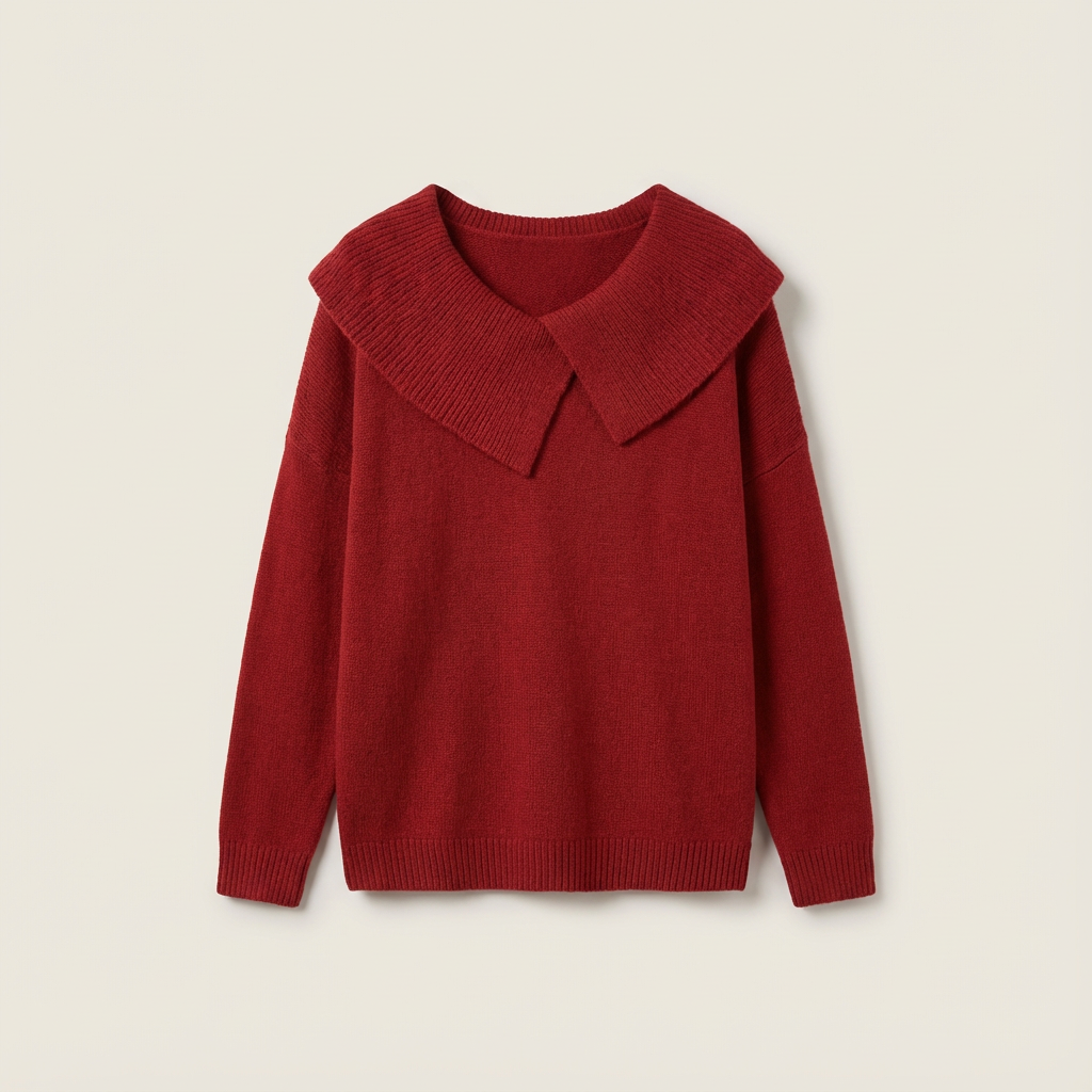 Nordwool Zachte Gebreide Trui met Kraag