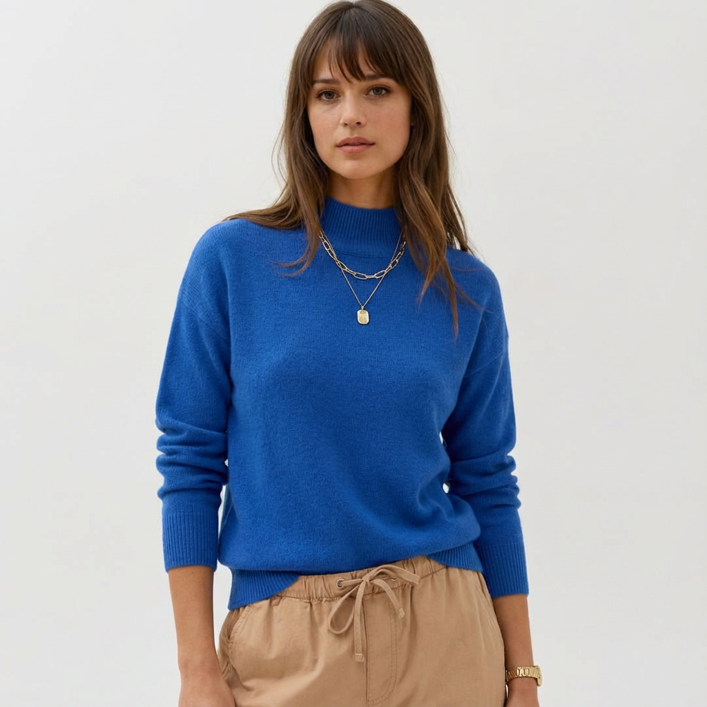 Loose Knitted Long Sleeve Pullover Sweater