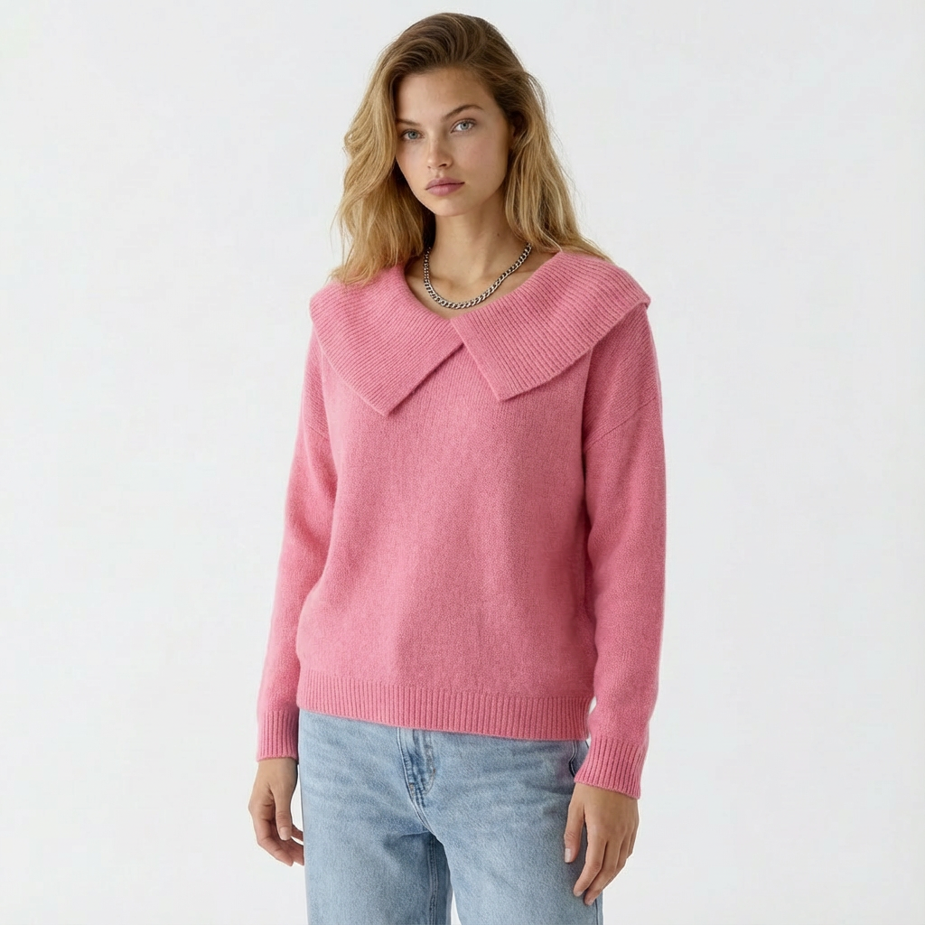 Nordwool Zachte Gebreide Trui met Kraag