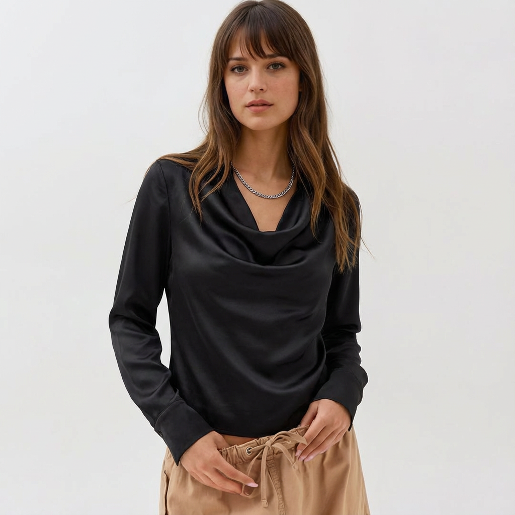 Elegant Floral Print Shirt Collar