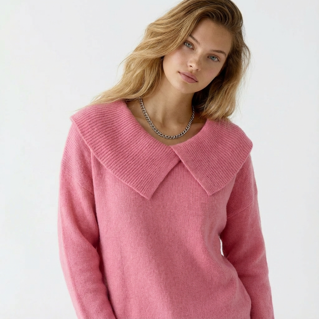 Nordwool Zachte Gebreide Trui met Kraag